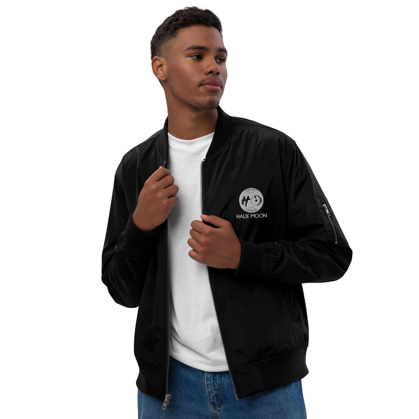 Halie Moon Premium recycled bomber jacket