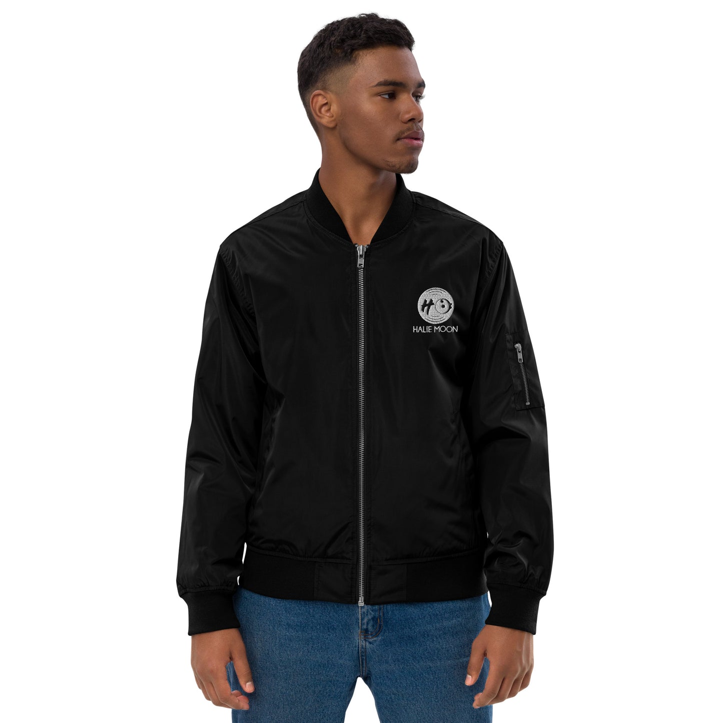 Halie Moon Premium recycled bomber jacket