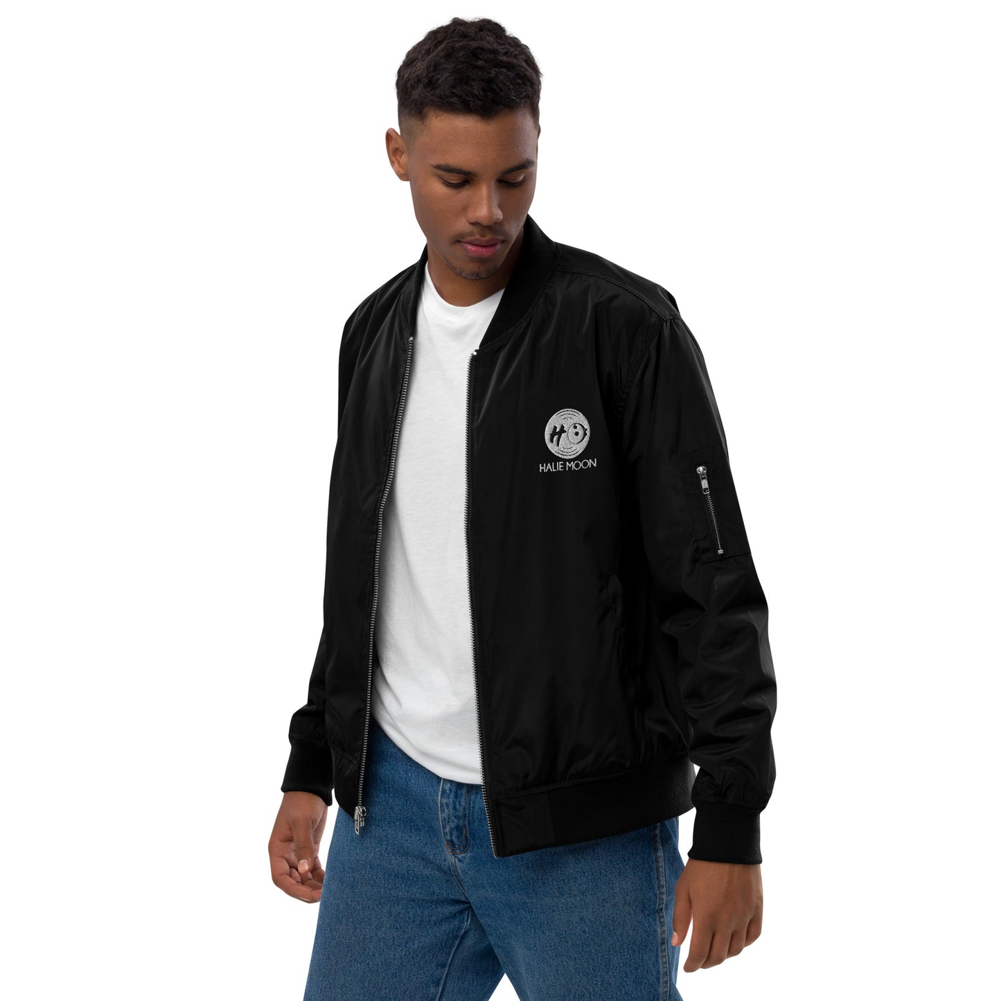 Halie Moon Premium recycled bomber jacket