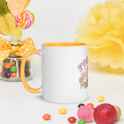 Cute "Focused" Affirmations by Selah Mug with Color Inside!