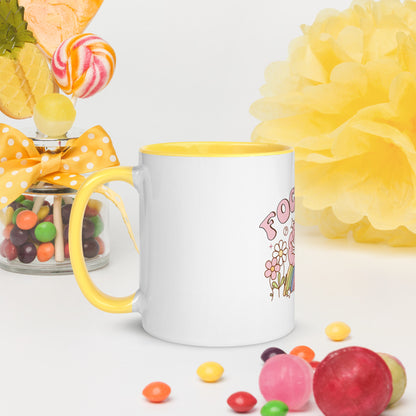 Cute "Focused" Affirmations by Selah Mug with Color Inside!