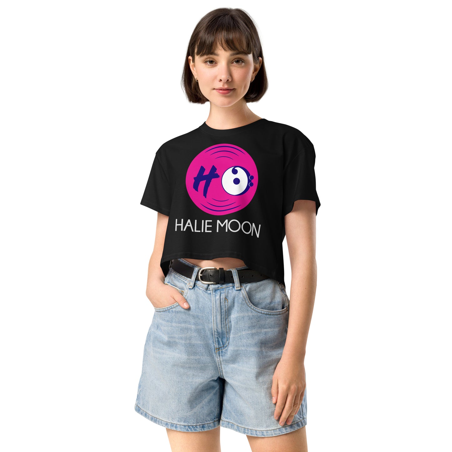 Halie Moon Records Women’s Crop Top